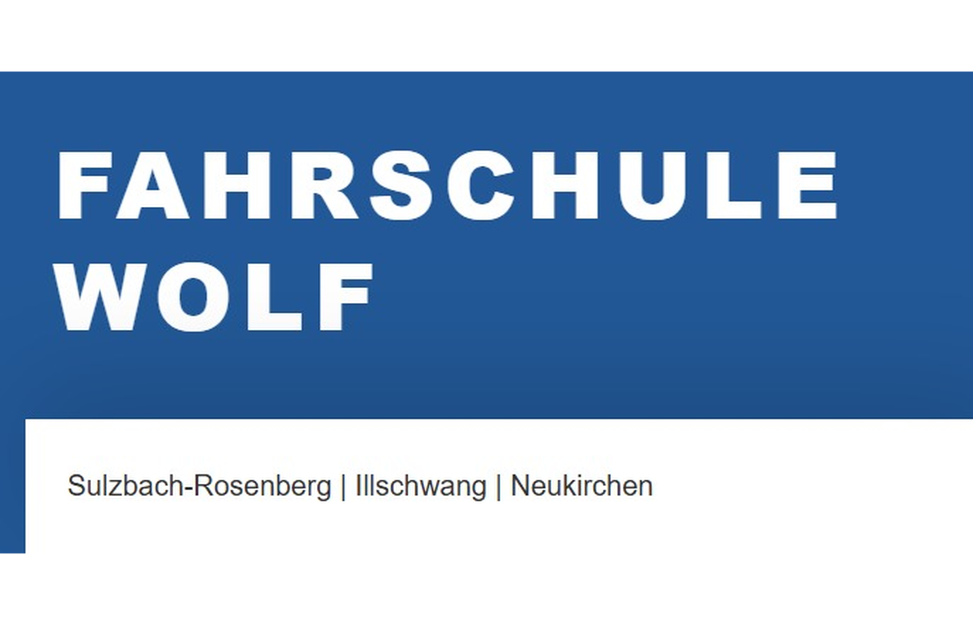Fahrschule Wolf